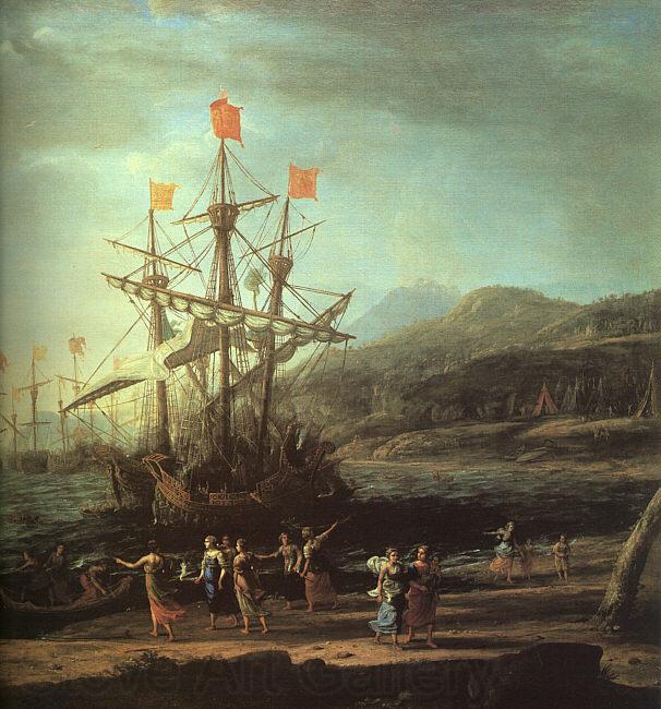 Claude Lorrain The Trojan Women Setting Fire to their Fleet Norge oil painting art